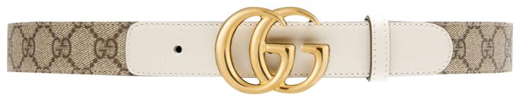 Gucci GG Buckle Belt White
