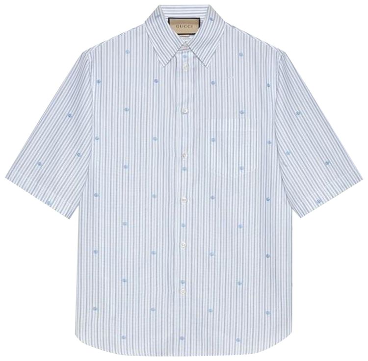 Gucci Striped Shirt Light Blue