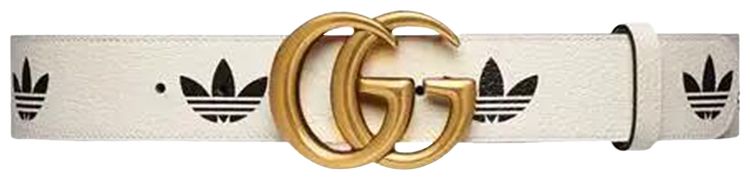 Gucci x adidas GG Marmont Belt WhiteBlack