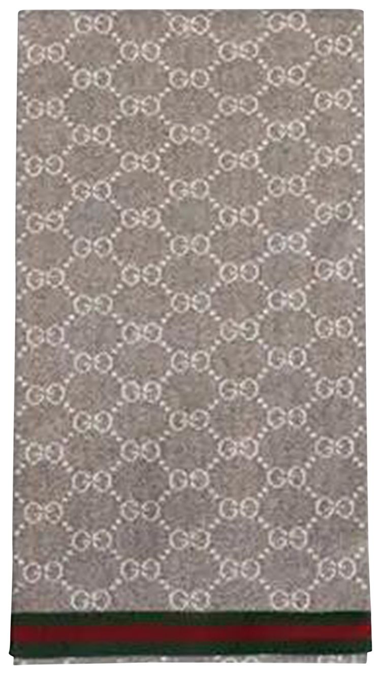 Gucci GG Reversible Scarf Grey