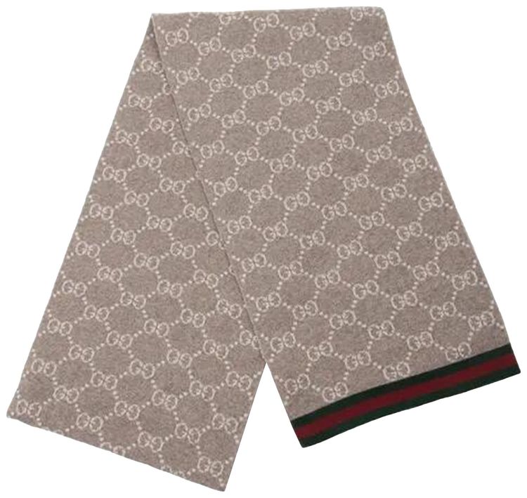 Gucci GG Reversible Scarf Grey
