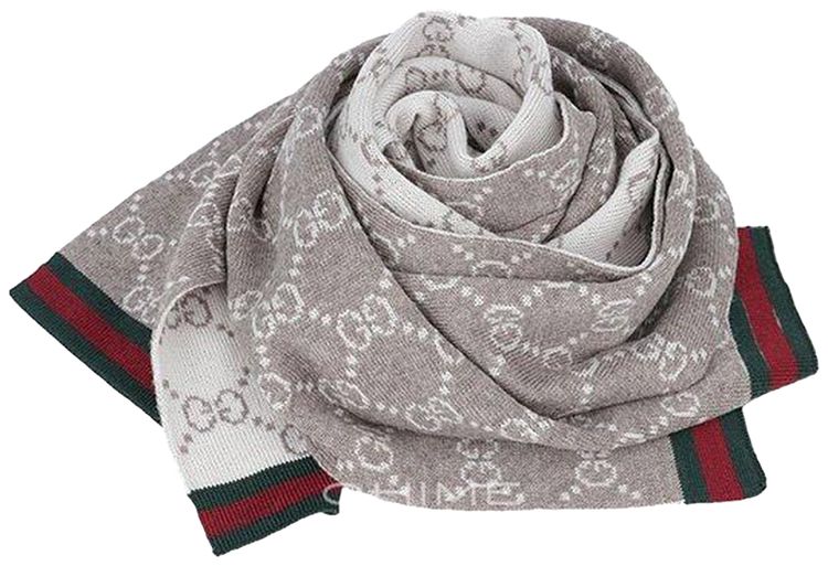 Gucci GG Reversible Scarf Grey