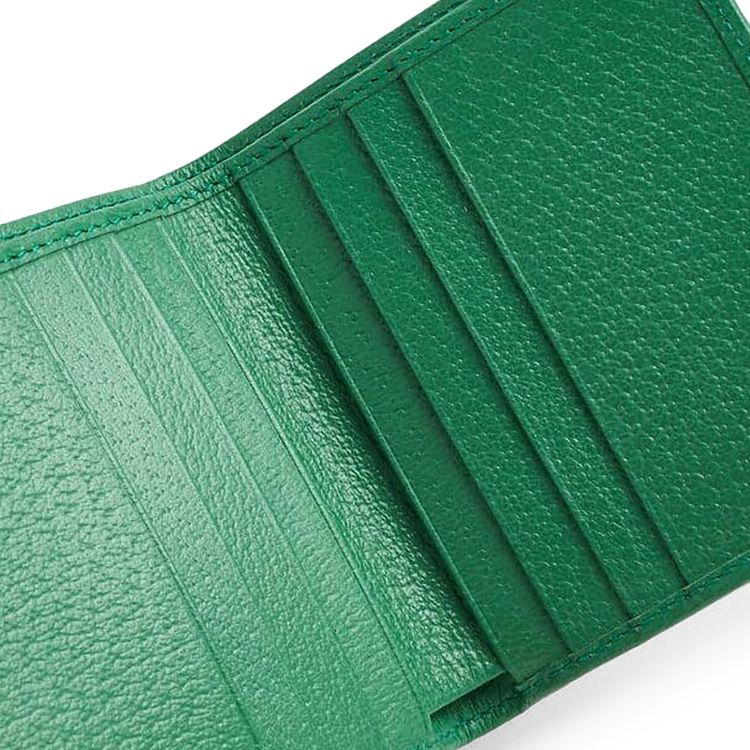Gucci GG Crystal Bifold Wallet Green