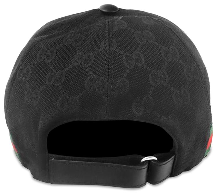 Gucci Original GG Canvas Baseball Hat With Web Black