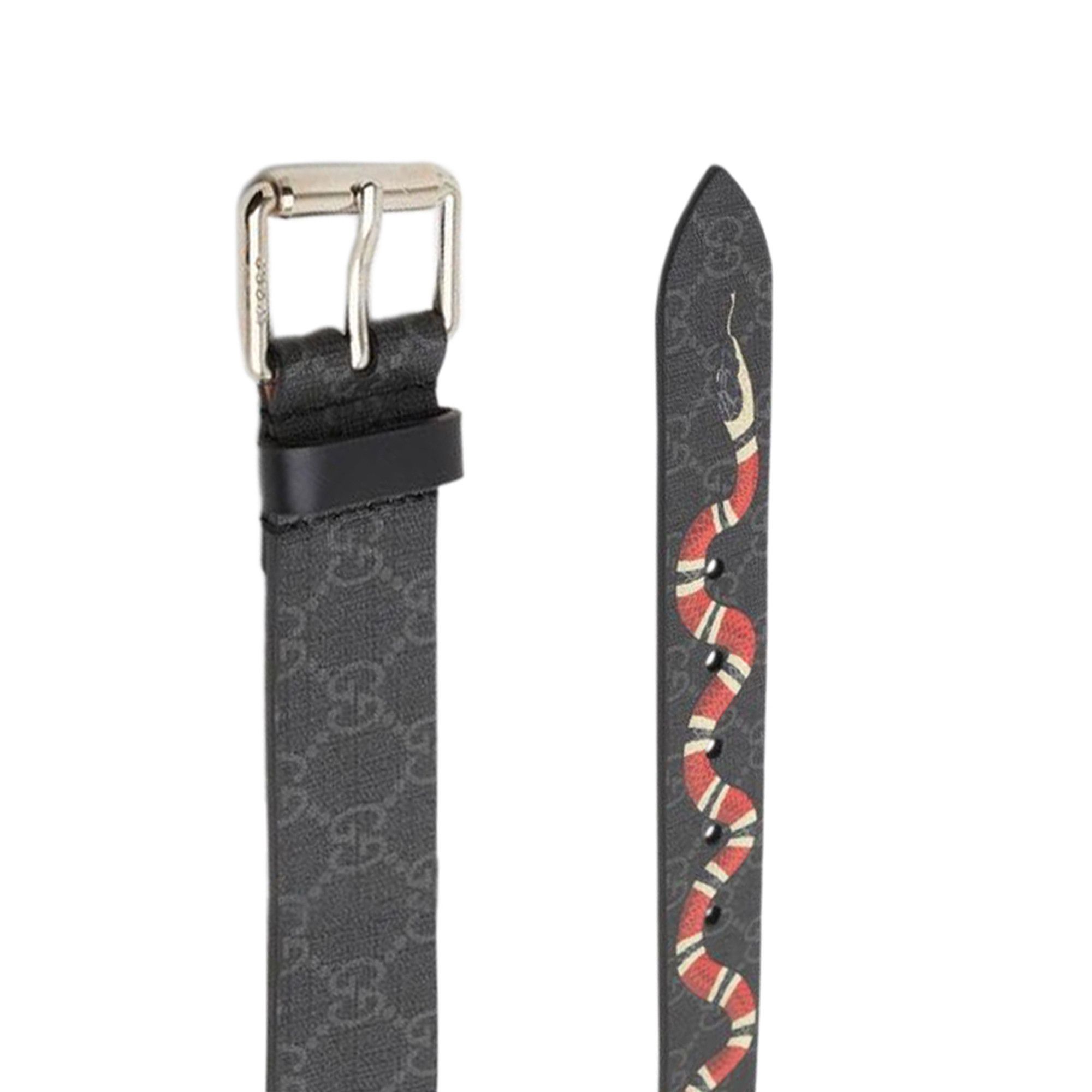 Buy Gucci Supreme Kingsnake Belt 'Black' - 434520 K501N 1087 | GOAT