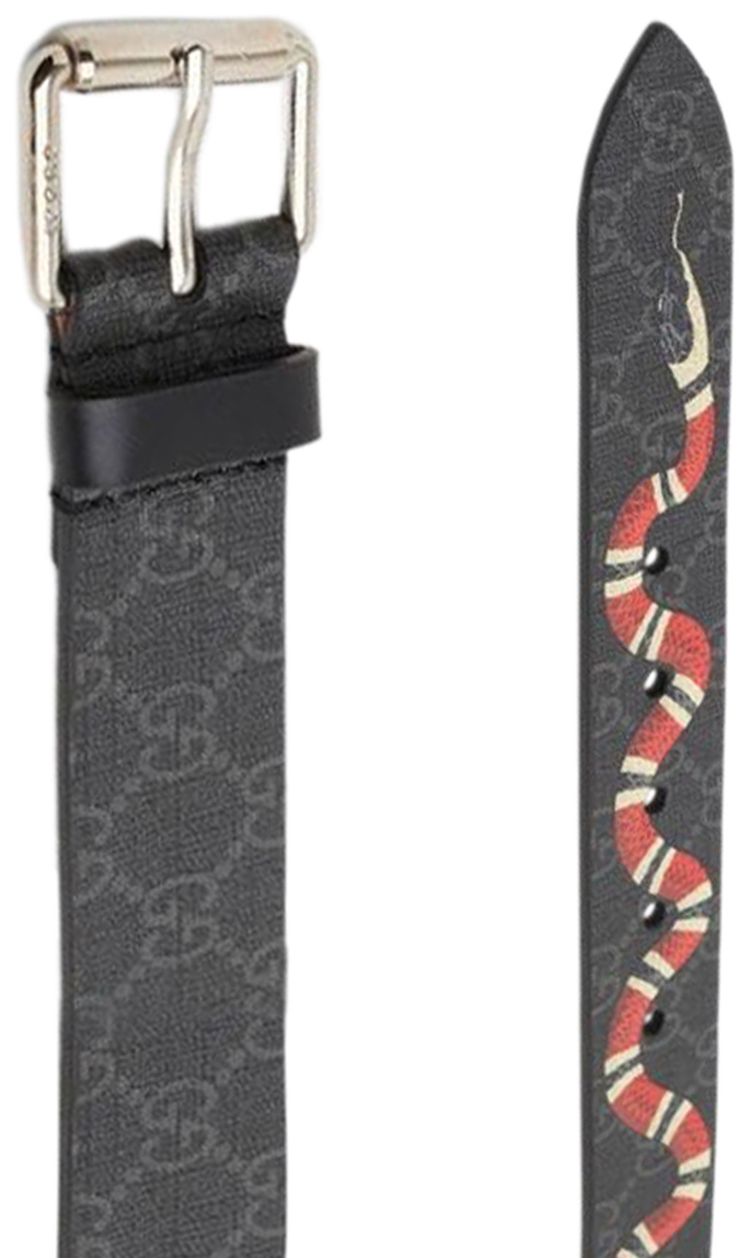 Gucci Supreme Kingsnake Belt Black