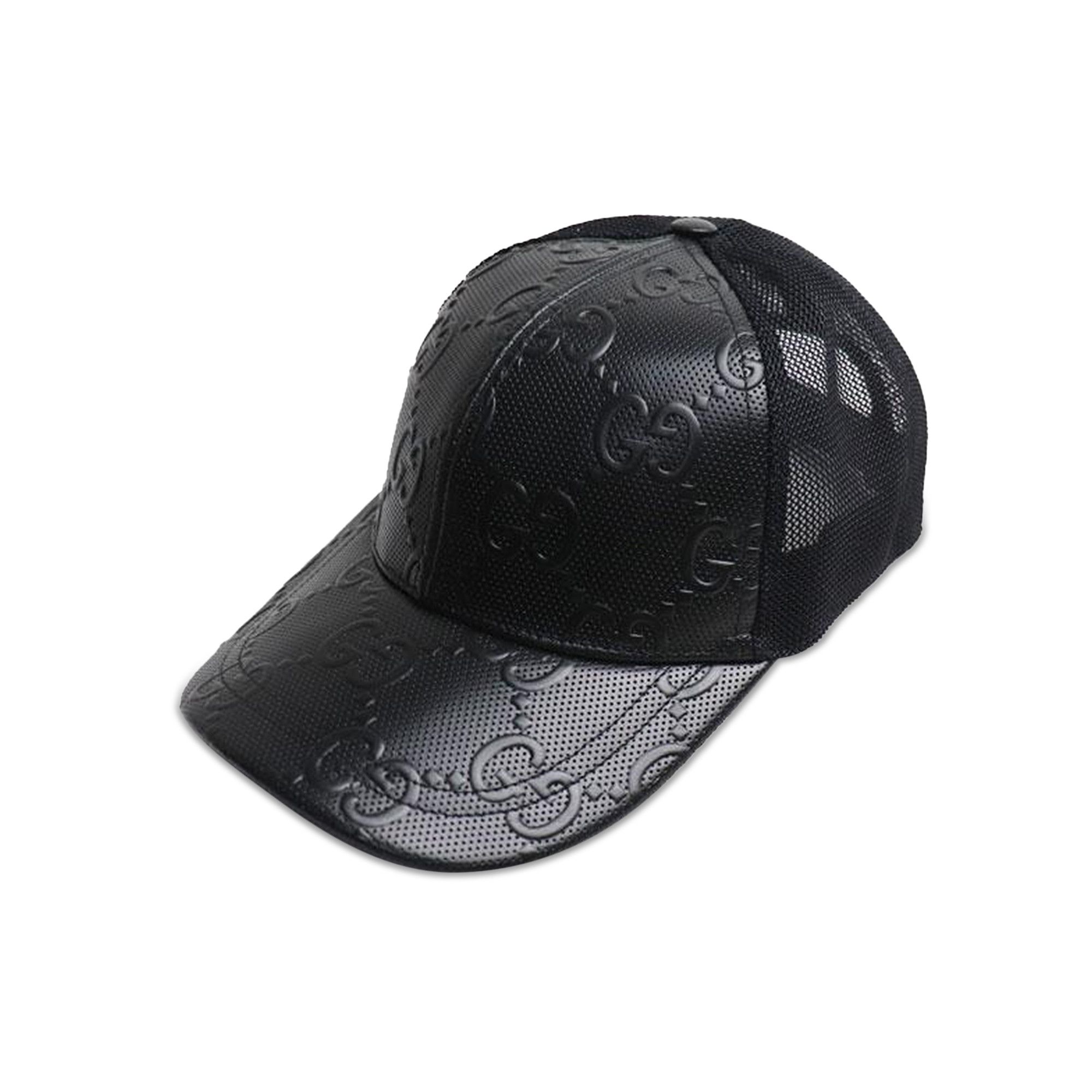 Buy Gucci GG Embossed Baseball Hat 'Black' - 627156 4HL03 1060