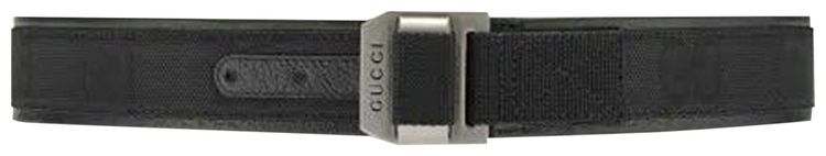 Gucci GG Patterned Print Belt Black