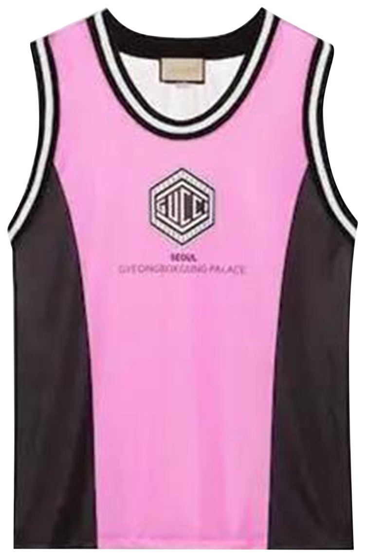 Gucci Technical Jersey Tank Top Pink