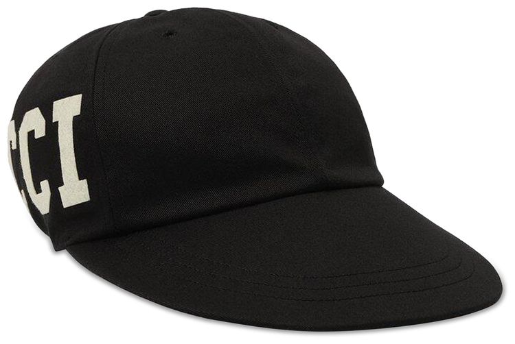 Gucci 25 Logo Baseball Cap Black