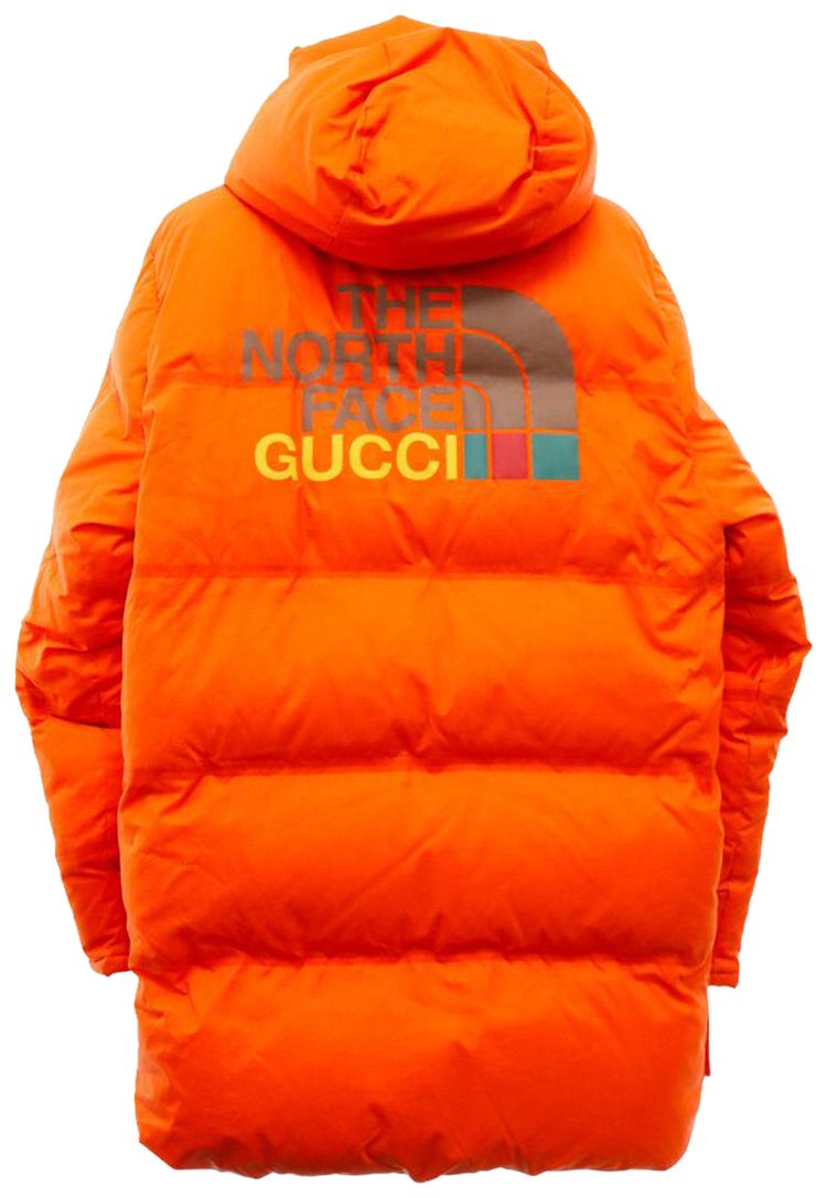 Gucci x The North Face Down Jacket Orange