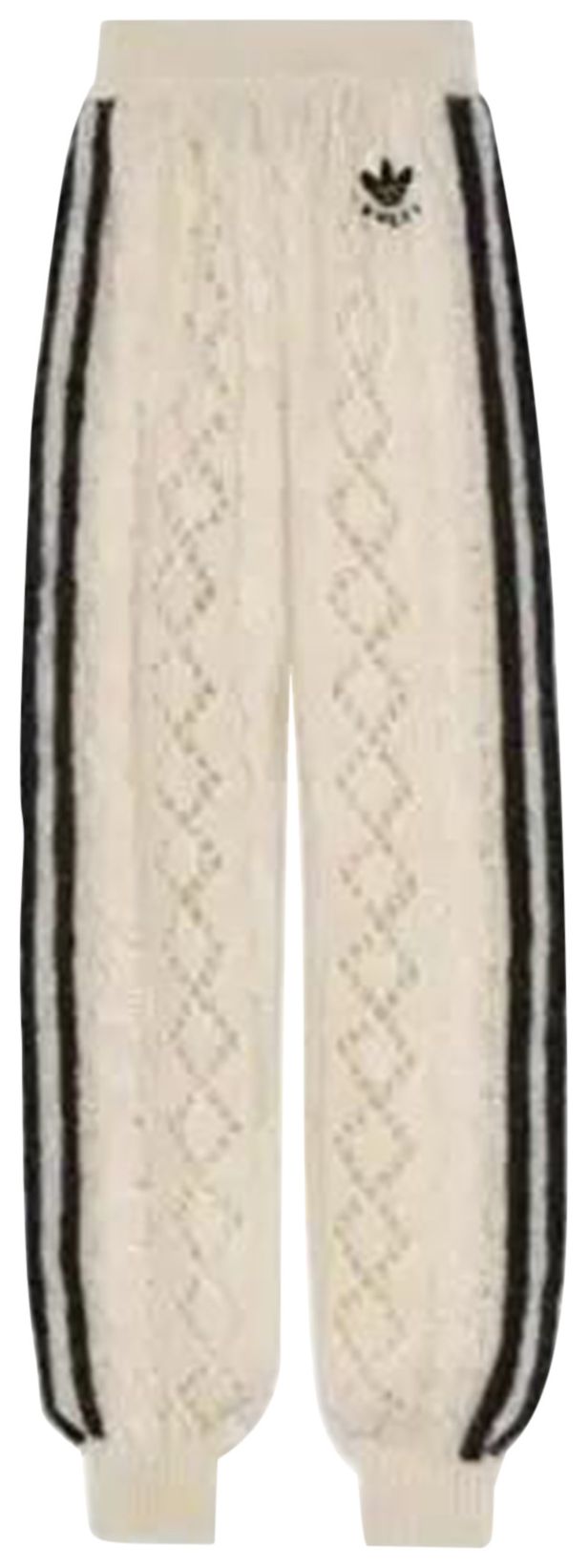 Gucci x adidas Mohair Knit Jogging Pant Ivory