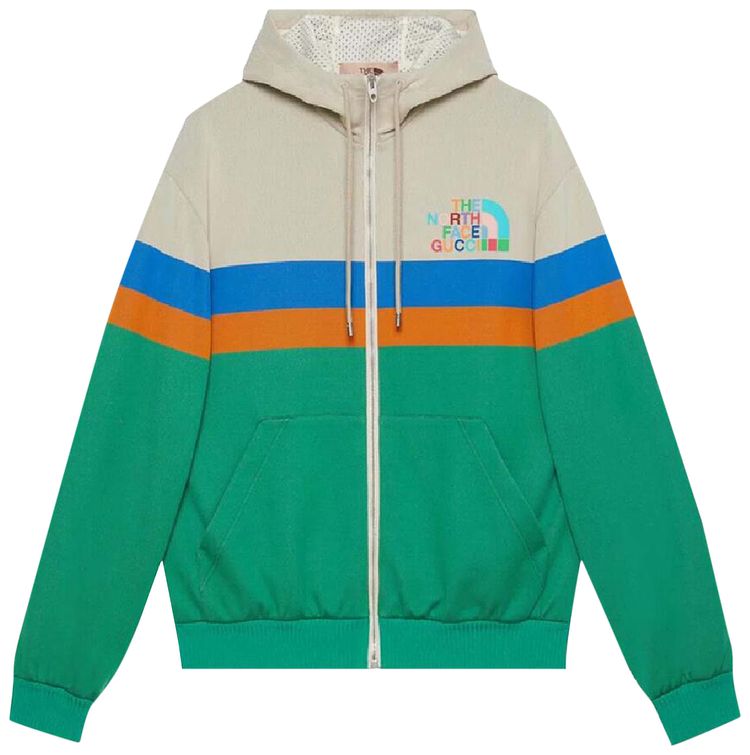 Gucci x The North Face Hooded Jacket IvoryGreen