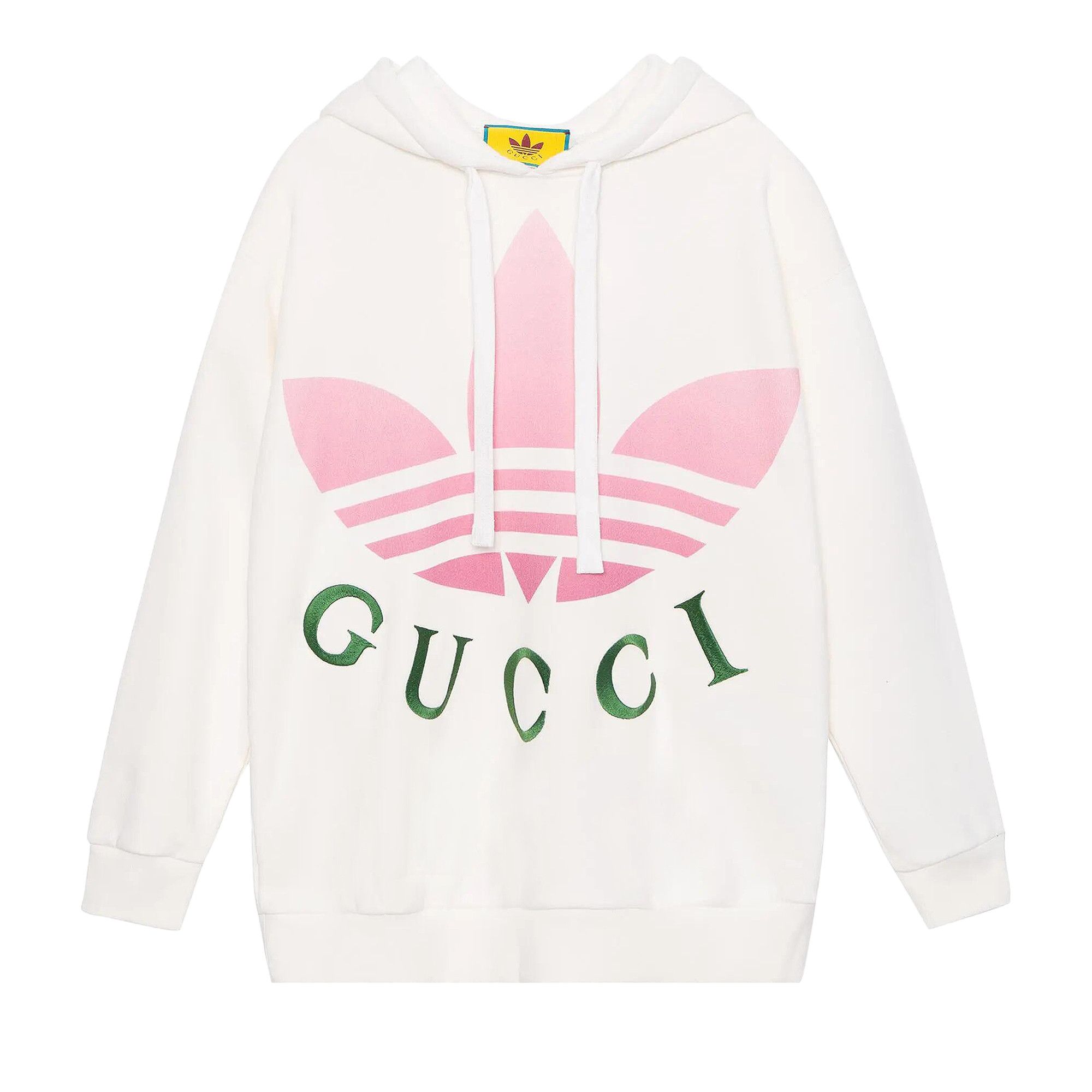 Buy Gucci x adidas Jersey Hooded Sweatshirt 'White' - 717427 XJE2C