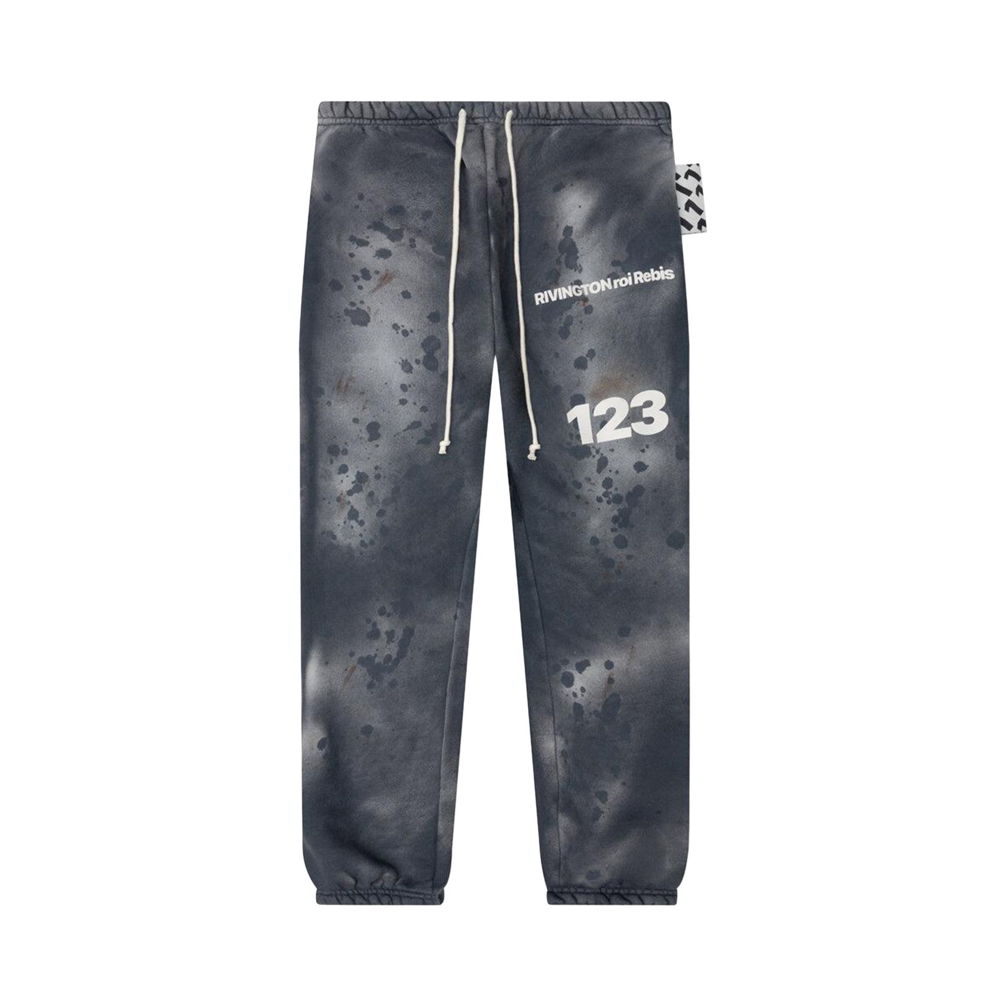 Buy RIVINGTON roi Rebis Gym Bag Sweatpants 'Washed Black' - GMBG