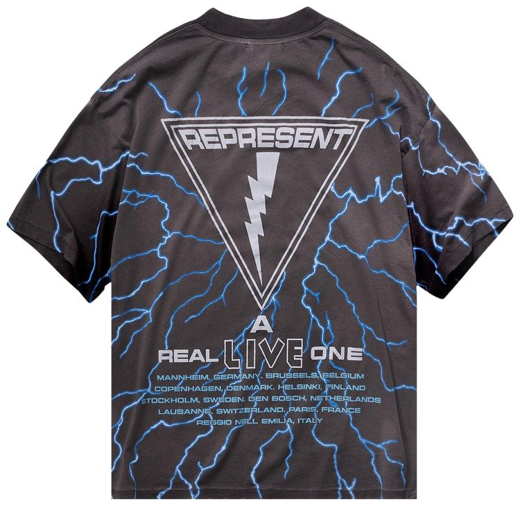 Represent Clo x Iron Maiden A Real Live One Tee Sunfade Grey