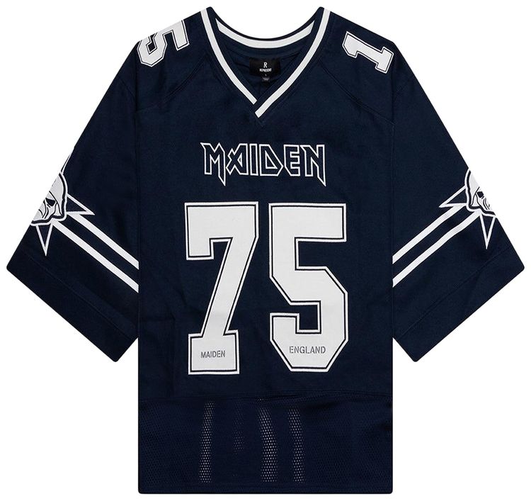 Represent Clo x Iron Maiden Anniversary Jersey Mid Blue