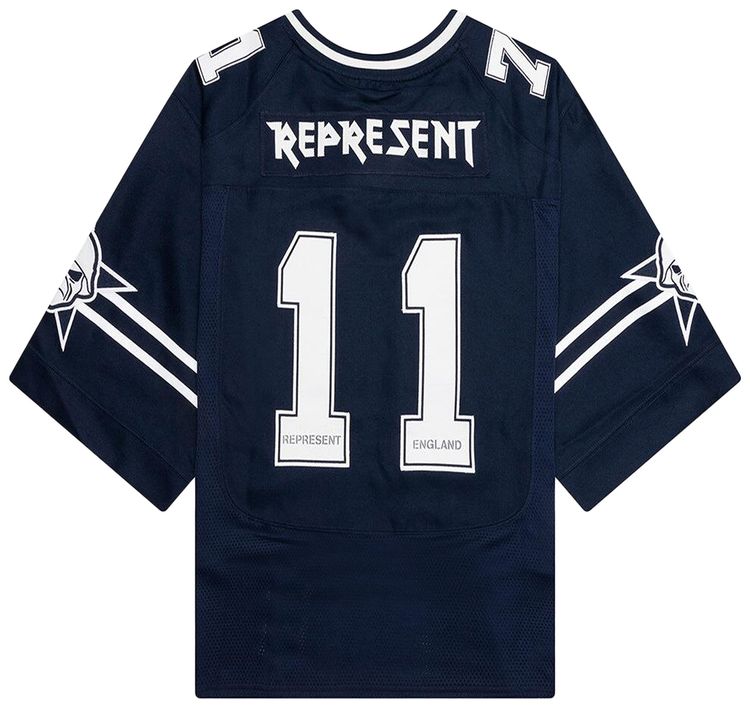 Represent Clo x Iron Maiden Anniversary Jersey Mid Blue