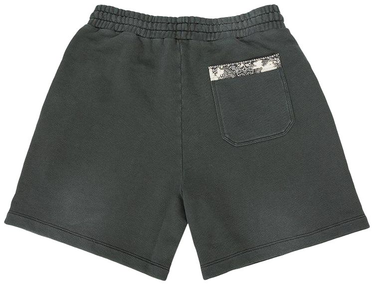 Amiri Bleach Bandana Short Black