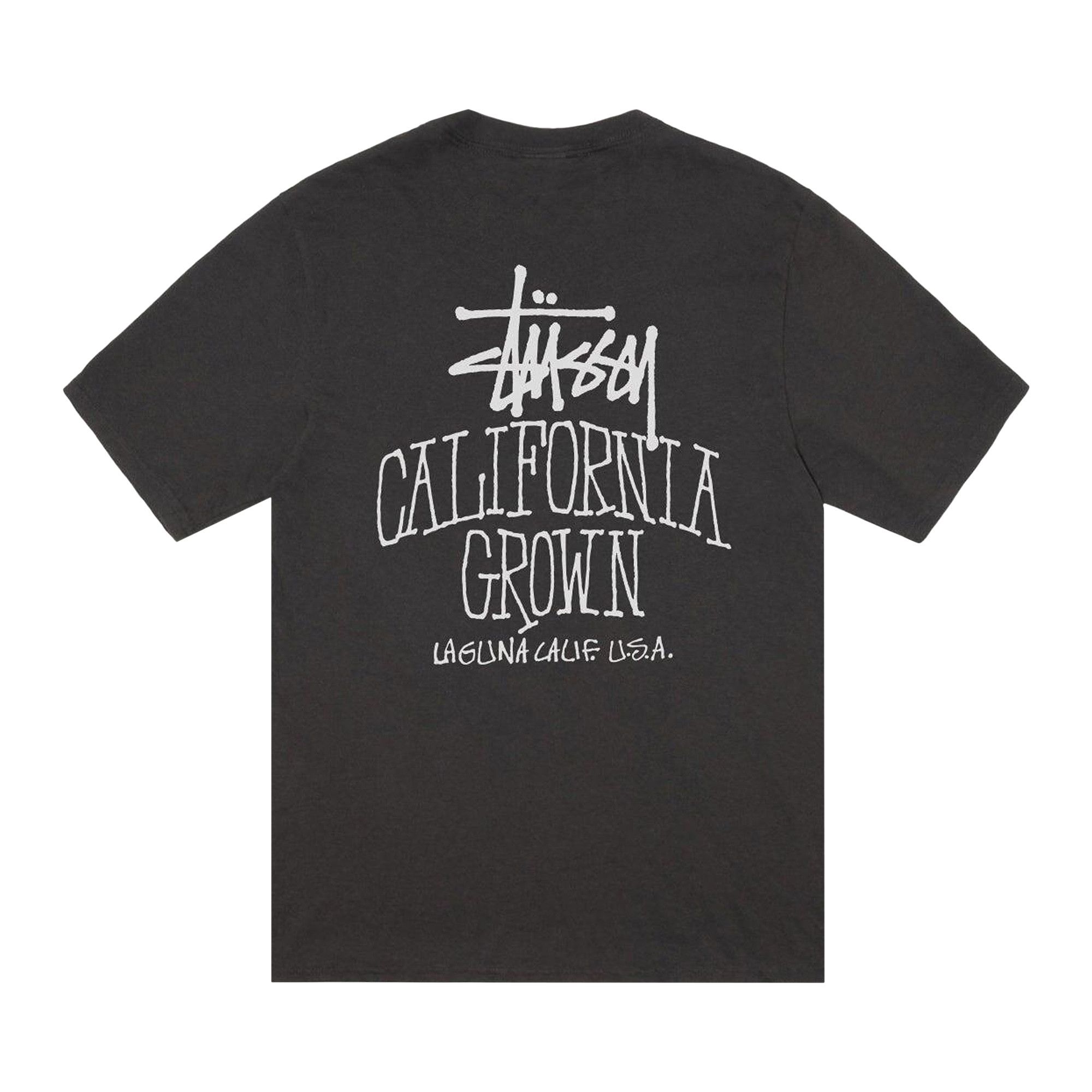 Buy Stussy Cali Grown Tee Pigment Dyed 'Faded Black