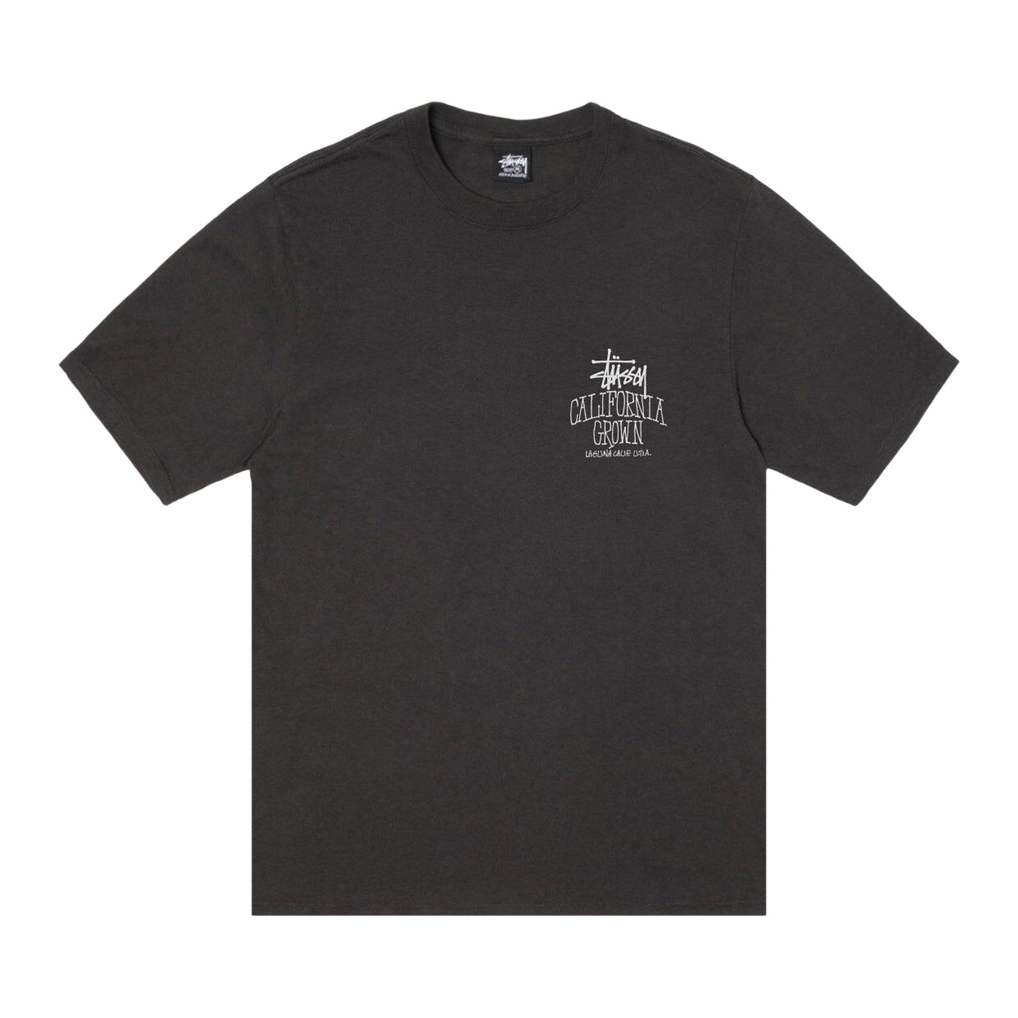 トップス stussy CALIFORNIA GROWN TEE PIGMENT DYED Cali Grown Tee Pigment Dyed – Faded Black | Tees | Stüssy