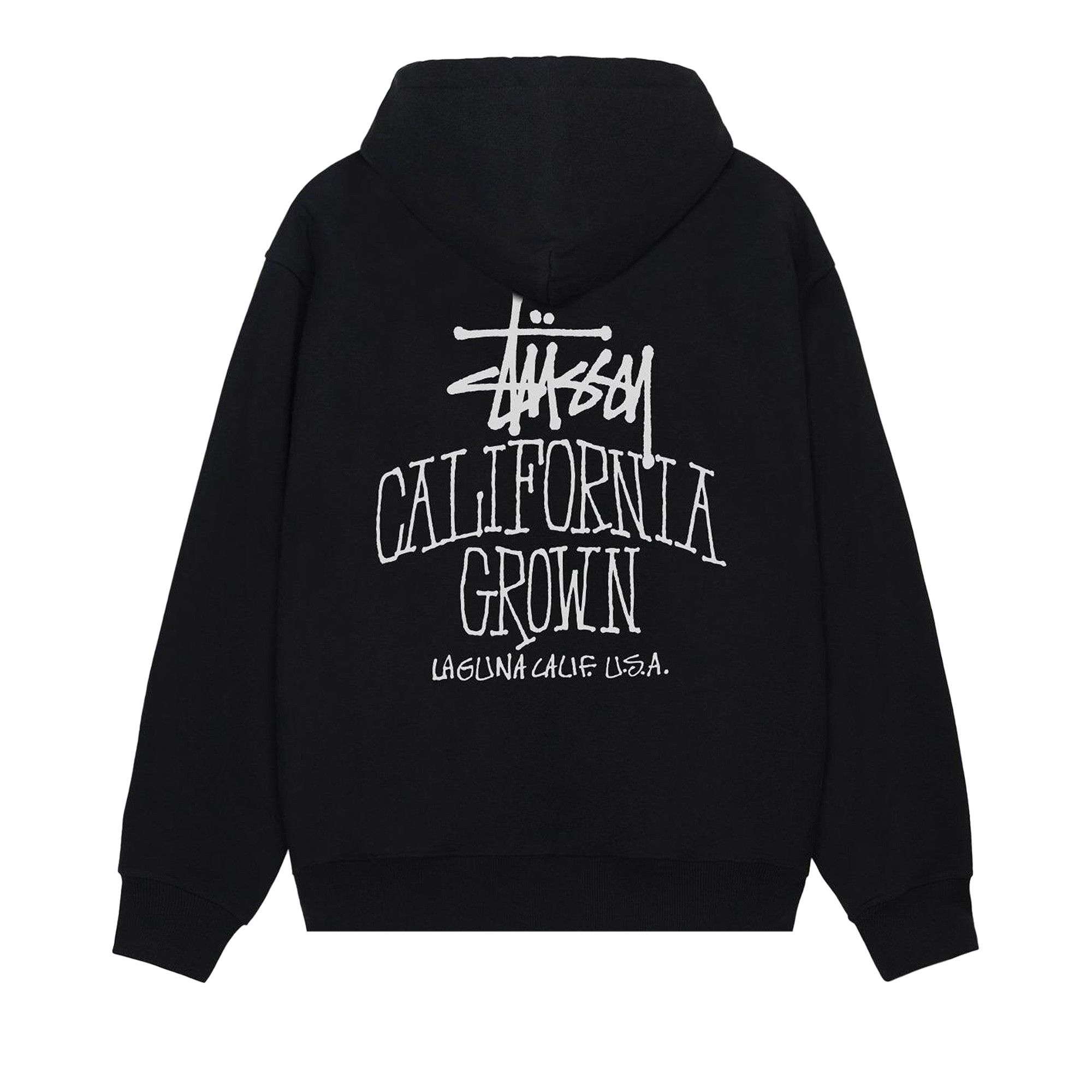 Buy Stussy Cali Grown Zip Hoodie 'Black' - 1975162 BLAC | GOAT