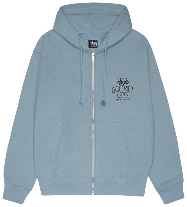 Stussy Cali Grown Zip Hoodie Slate