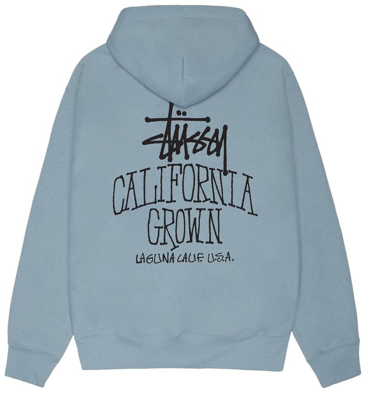 Stussy Cali Grown Zip Hoodie Slate