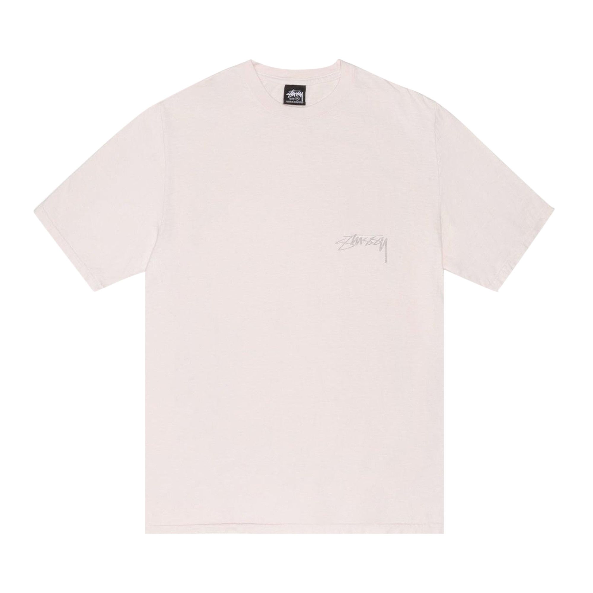 Buy Stussy Smooth Reverse Tee Pigment Dyed 'Blush' - 1905165 BLUS