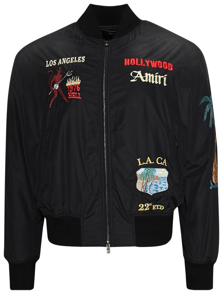 Amiri Sinners Bomber Jacket Black