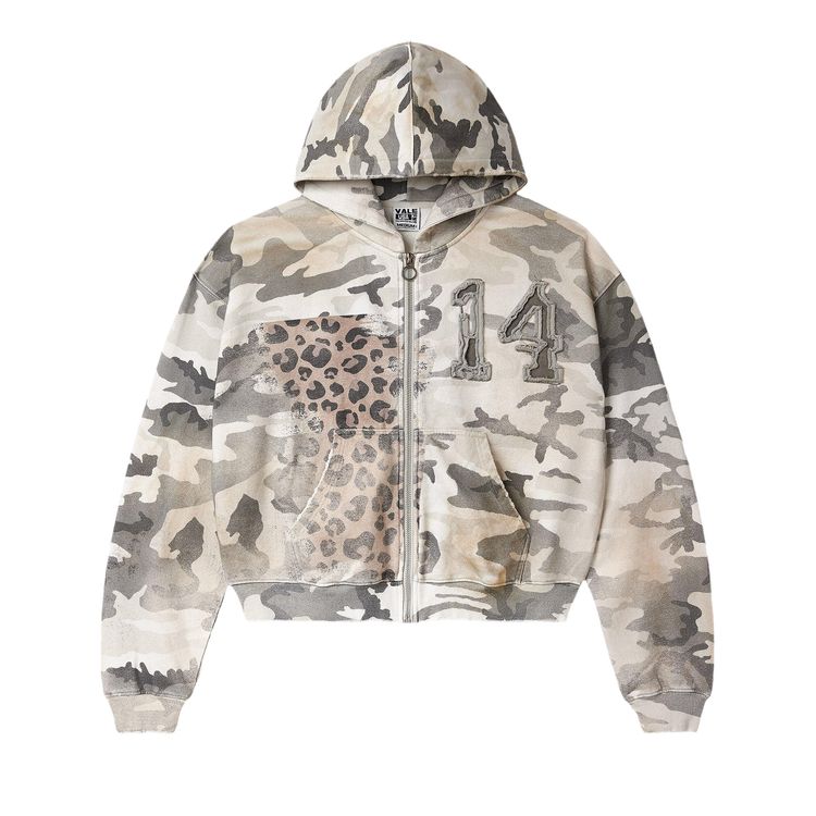 Vale Forever Winter Camo Zip Up Off White