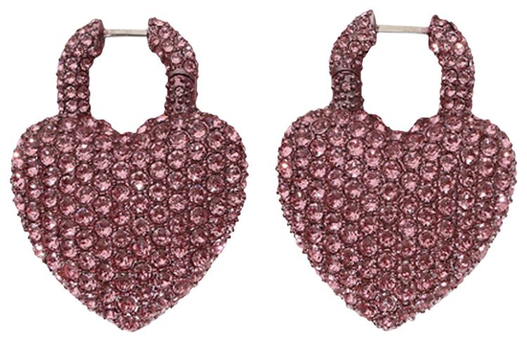 Balenciaga XL Minnie Earrings Pink