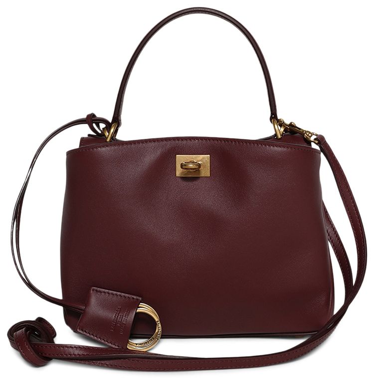 Balenciaga Rodeo Mini Handbag Dark Burgundy