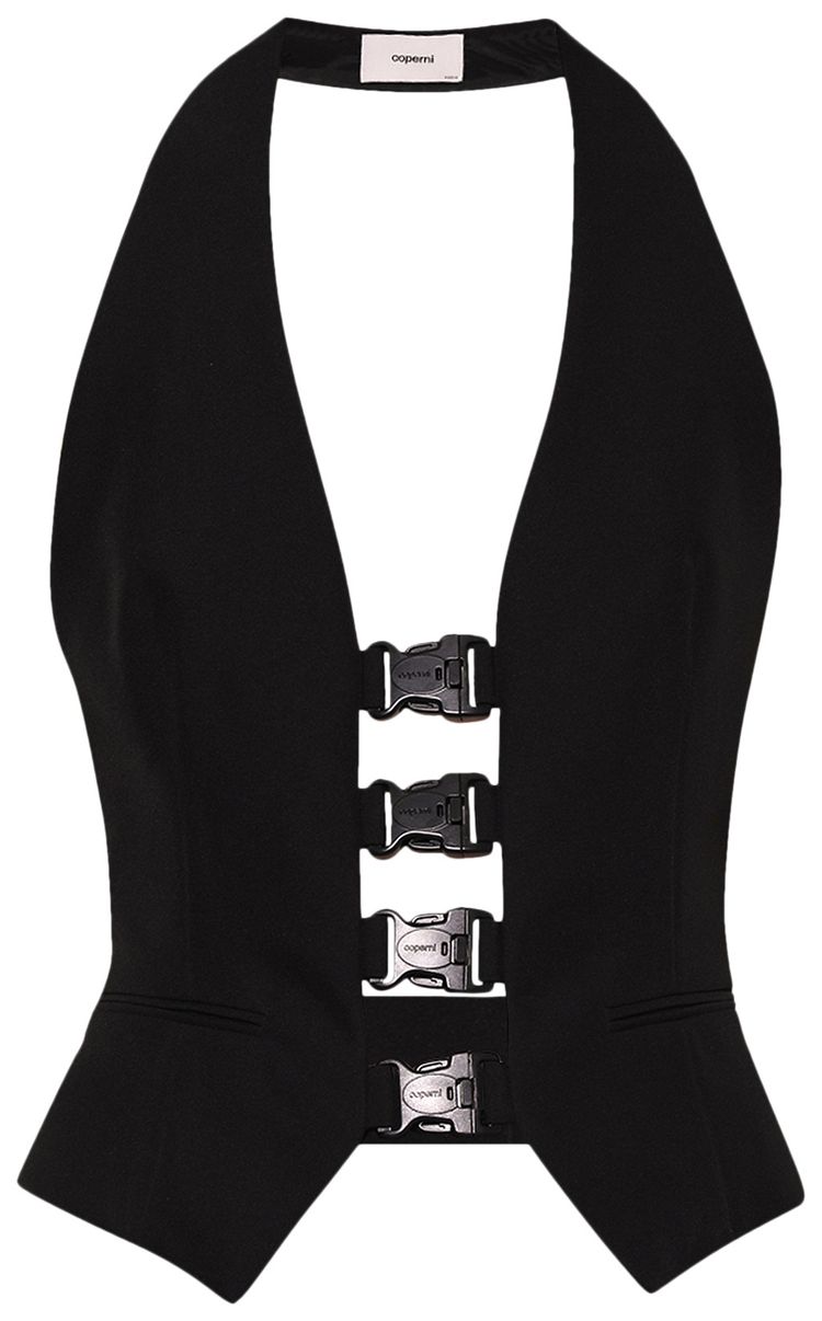 Coperni Multi Buckle Waistcoat Black
