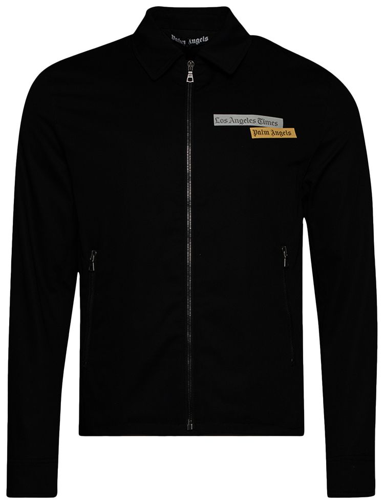 Palm Angels x LA Times News Jacket BlackOff White