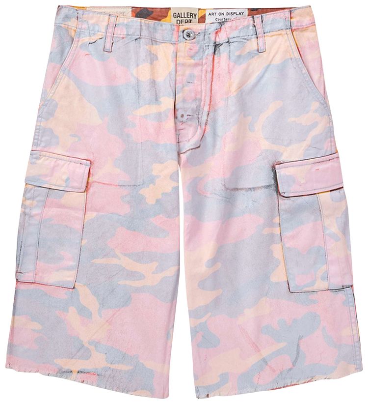 Gallery Dept Camo Cut Off Short Orange