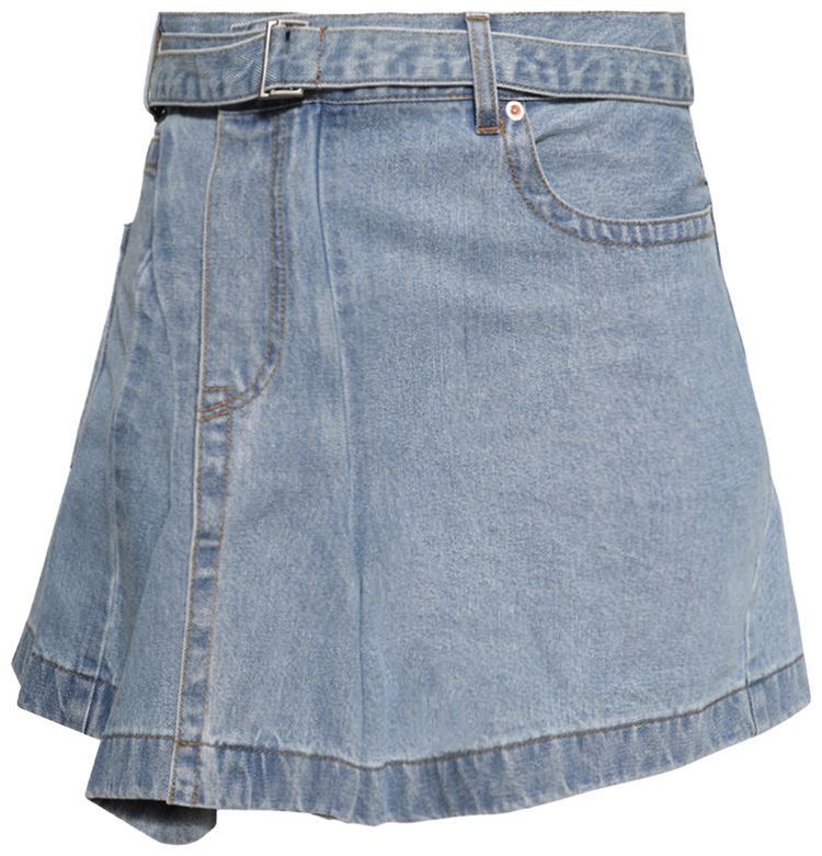 Sacai Denim Skirt Light Blue