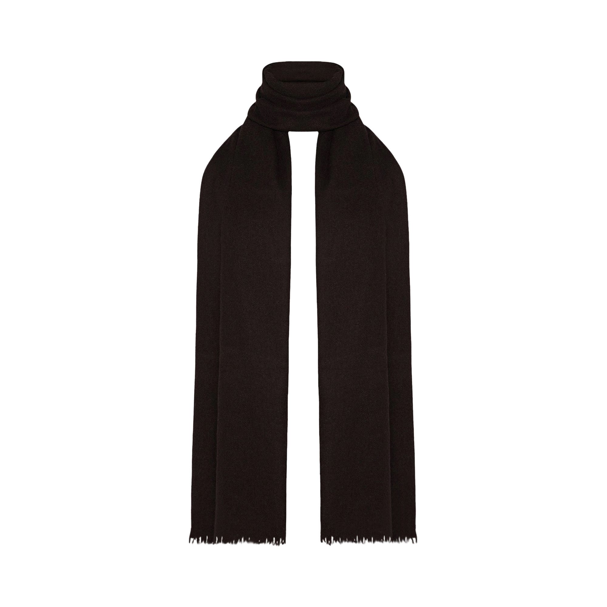 【The Row 】Lentiaカシミアスカーフ Lentia Scarf Black in Cashmere – The Row