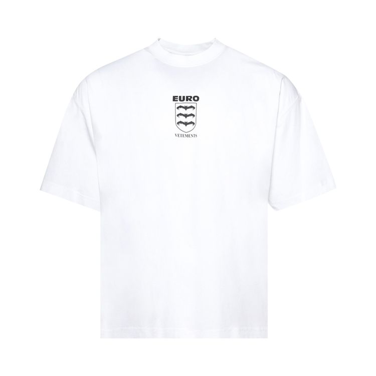 Vetements Bats Logo Regular T Shirt White