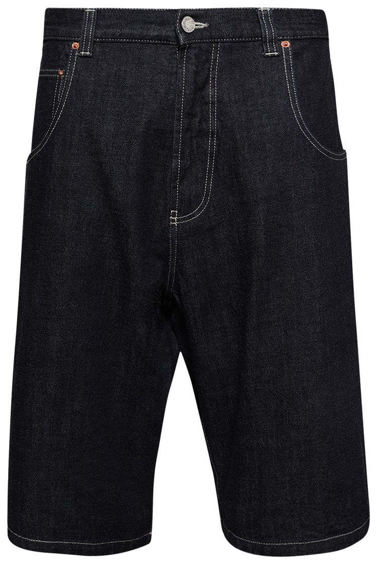 Vetements Hip Hop Shorts Japanese Blue