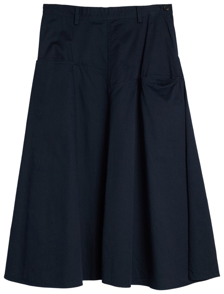 Ys Front Panel Pocket Skirt Navy