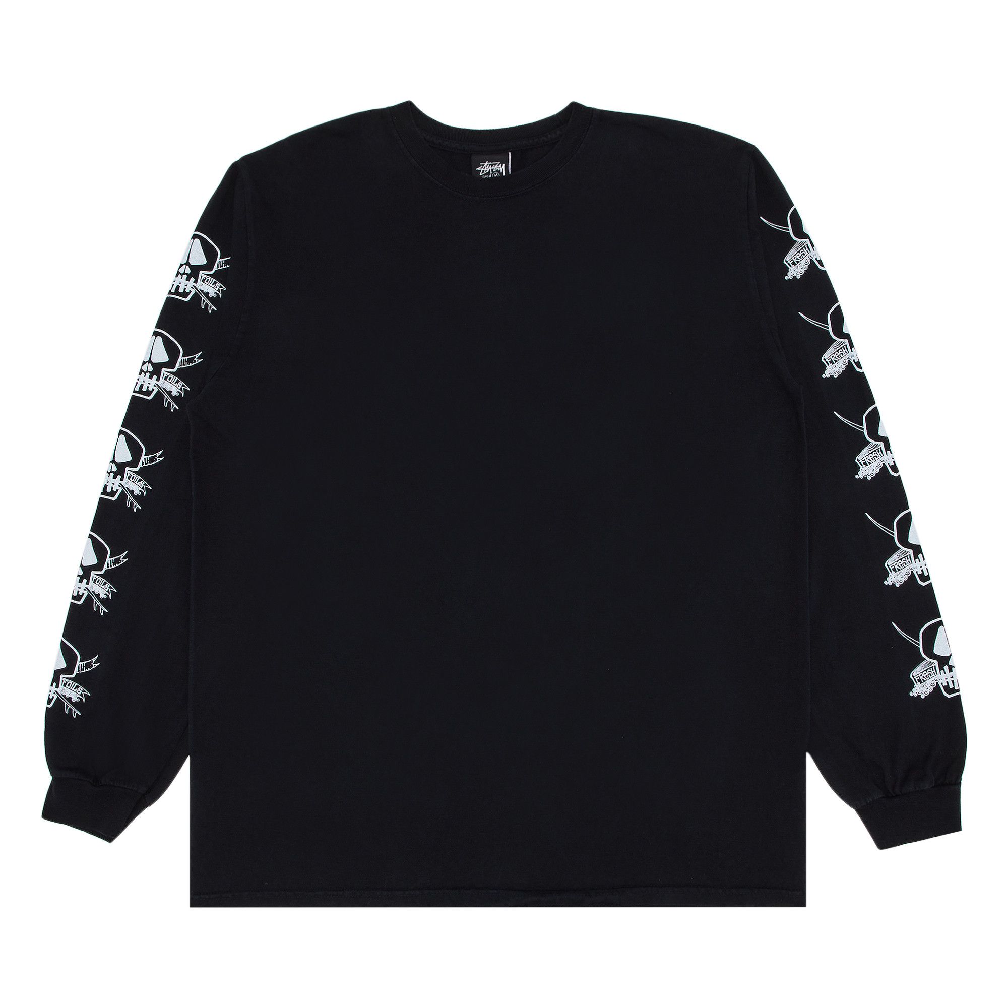 Buy Stussy Pigment Dyed Foils Long-Sleeve Tee 'Black' - 1995040
