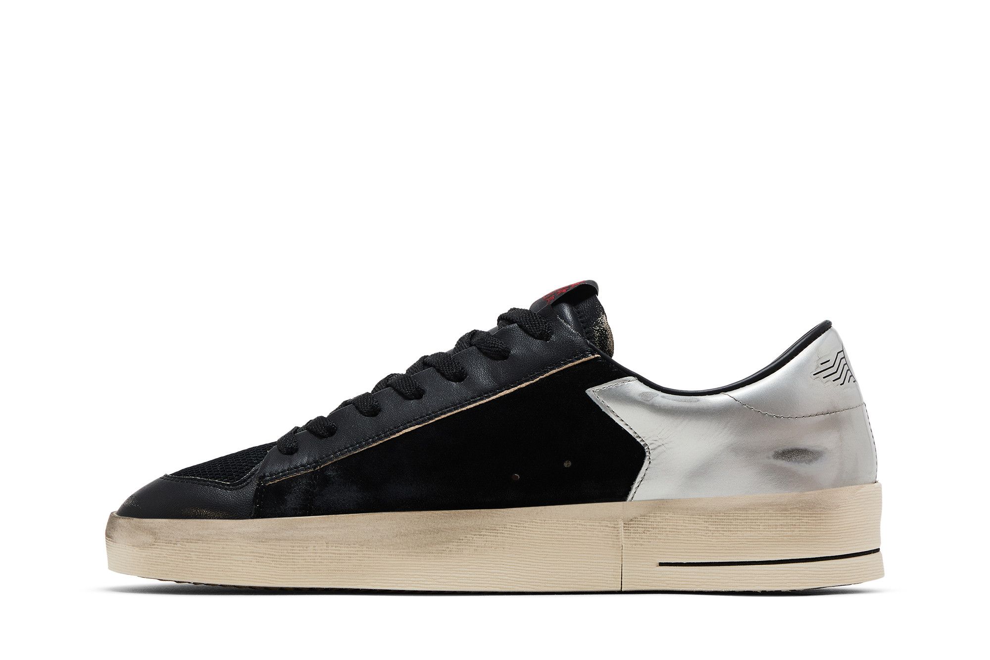 Golden ｜SNEAKERS (GMF00370 F004118 90179) Buy Golden Goose Stardan 'Black Silver' - GMF00370 F004118
