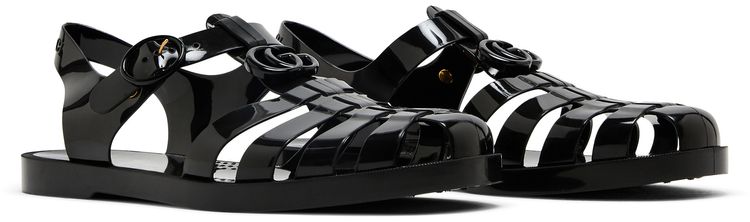 Gucci GG Fisherman Sandal Black