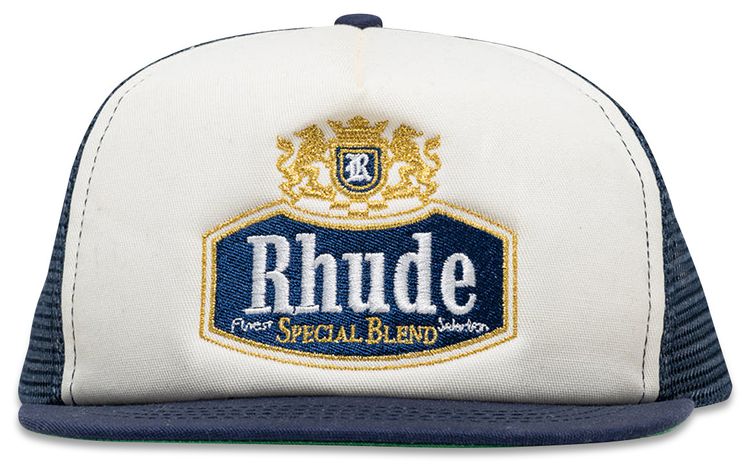 Rhude Special Blend Trucker Hat NavyOff White