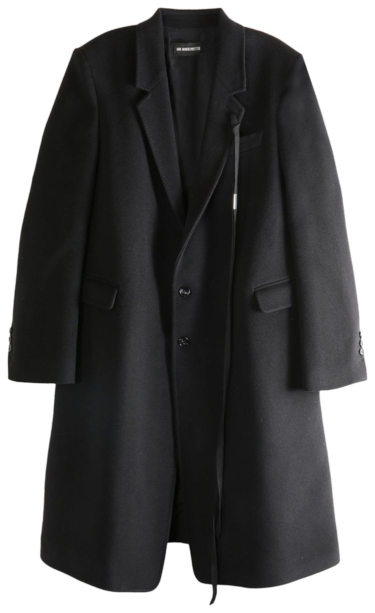 Ann Demeulemeester High Comfort Tailored Coat Black