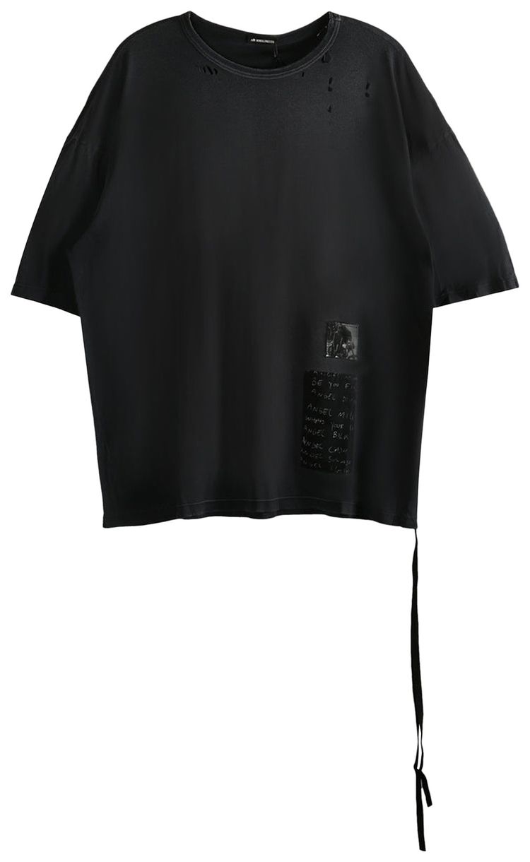 Ann Demeulemeester Dieter High Comfort T Shirt With Patches Black