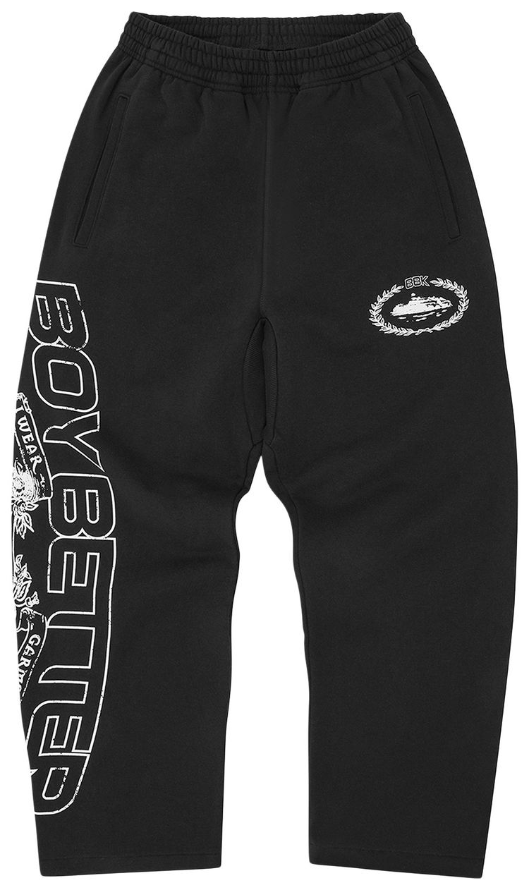 Cortiez x BBK Royale Open Hem Sweatpant Black