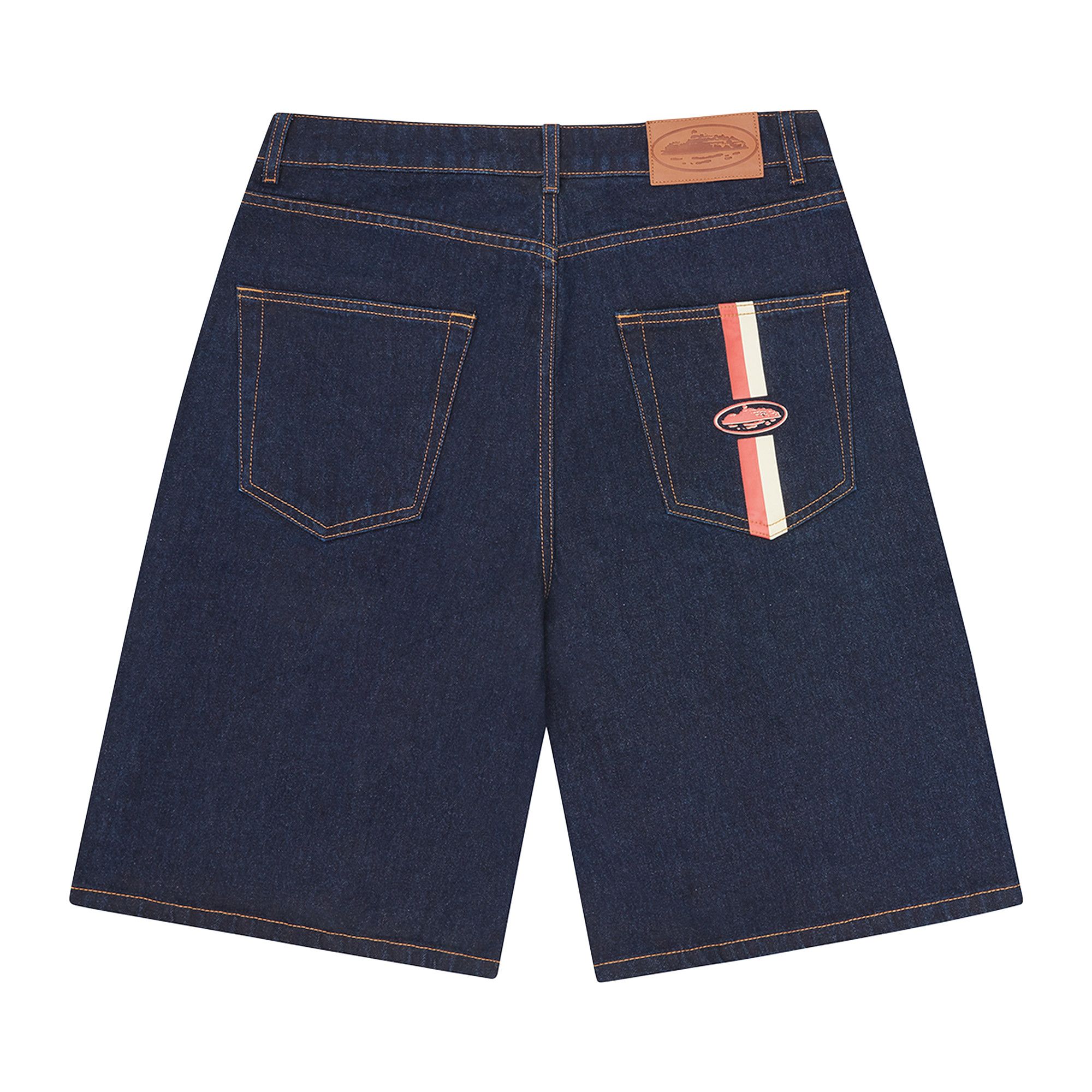 パンツ CORTEIZ DUAL STRIPE DENIM SHORT Buy Corteiz Dual Stripe Denim Short 'Washed Indigo' - CRTZ0124 373