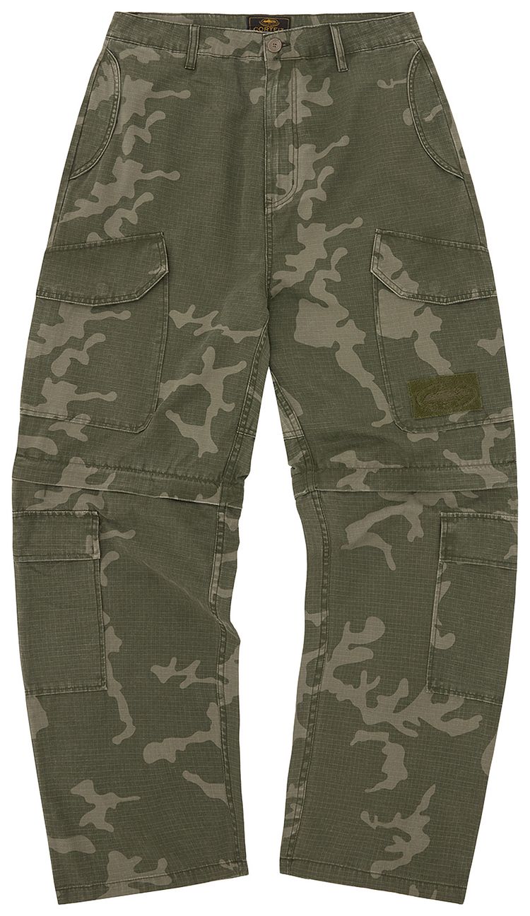 Corteiz Guerillaz Convertible Pant Green Camo